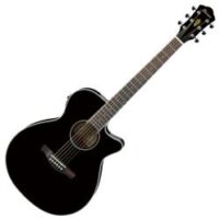 Ibanez AEG10II-BK AEG Series Acoustic Electric Guitar, Black
