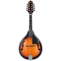 Ibanez M510E-BS Electric Acoustic Mandolin With Case, Brown Sunburst