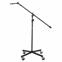 On Stage SB96+ Studio Microphone Boom Stand with 7" Mini Boom Extension and Casters