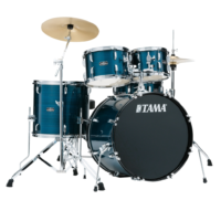 Tama Stagestar 5-Piece Drum Set With Cymbals – Hairline Blue