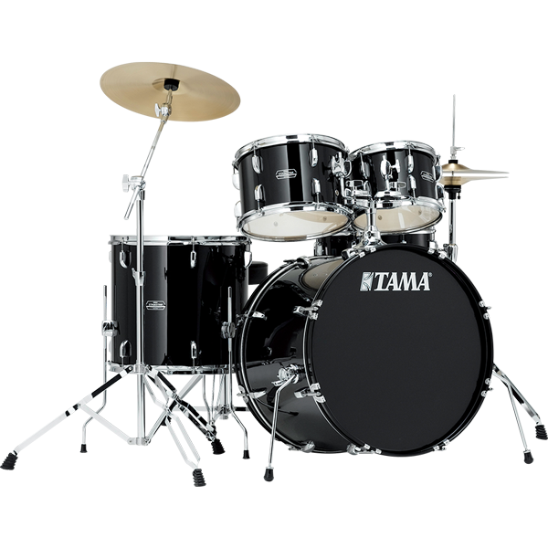 Tama Stagestar 5-Piece Drum Set with Cymbals – Black