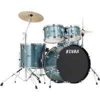 Tama Stagestar 5-Piece Drum Set with Cymbals – Silver