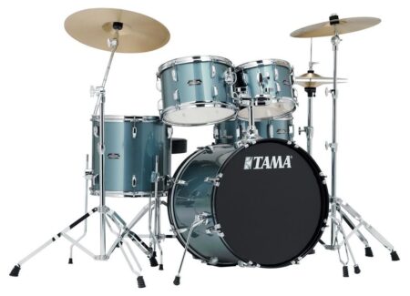 Tama Stagestar 5-Piece Fusion Drum Set with Cymbals – Charcoal Silver