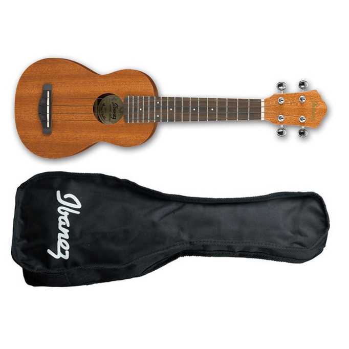 IBANEZ SOPRANO SERIES SAPELE TOP. BACK & SIDES WITH BAG